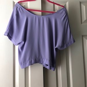 Purple crop top